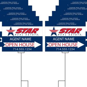 Star Open House or Garage Sale Pack 2 (Available in 6 and 10 packs)