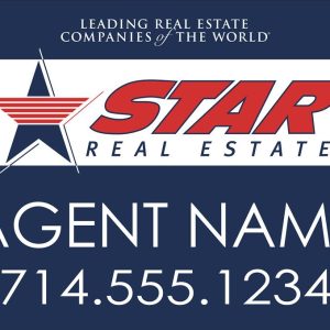 Star for sale signs